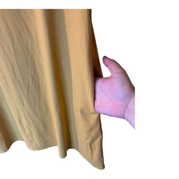 ***🔴3/$15🔴*** Vibe Sportswear Mustard Dress w/pockets Women’s Medium - Picture 6 of 8